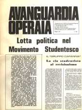 Avanguardia Operaia - supplemento al n. 14-15 maggio 1971
