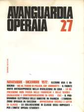 Avanguardia Operaia n.27 - novembre/dicembre 1972